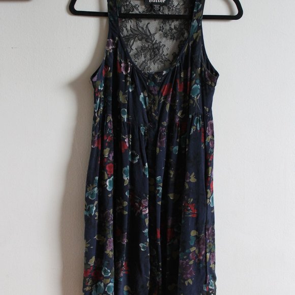 Y2K Butter Goods Floral Lace Babydoll Dress Medium - Picture 7 of 10